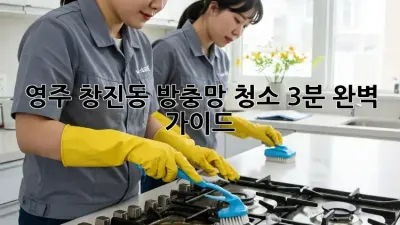 영주 창진동 방충망 청소, 3분 완벽 가이드!