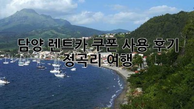 담양 렌트카 쿠폰 사용 후기: 정곡리 여행🚗💨